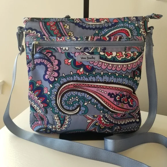 Vera Bradley Slim Crossbody Kona Paisley Crossbody Bag - Picture 2 of 9
